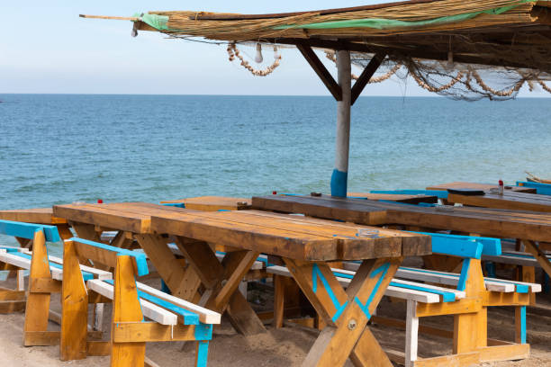 istock Colorful terrace bar at Vama Veche, Romania 1166127499