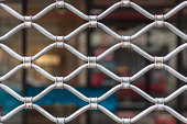 Shop metal curtain at shop in France