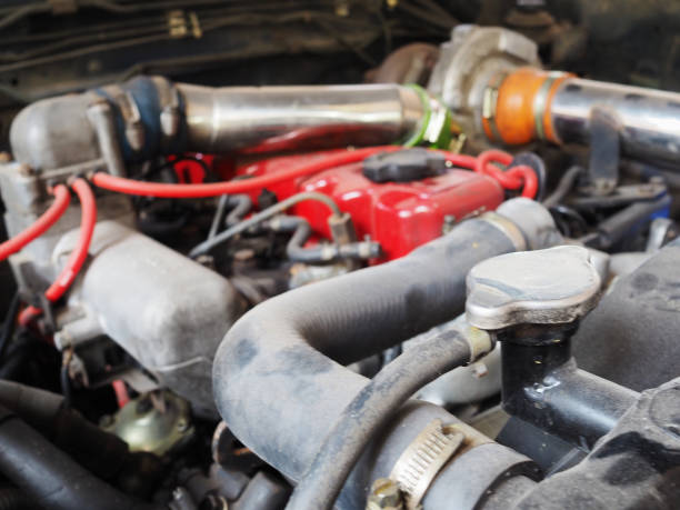 istock Close up details of car engine. 1166135310
