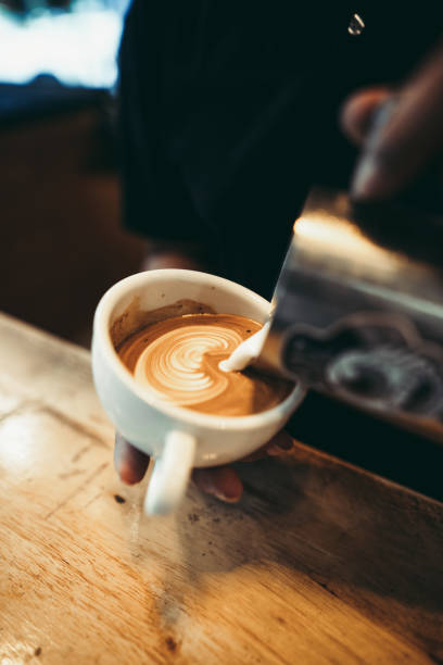 istock Hot Coffee in the cafe Coffee cup in the cafe bar 1166136155