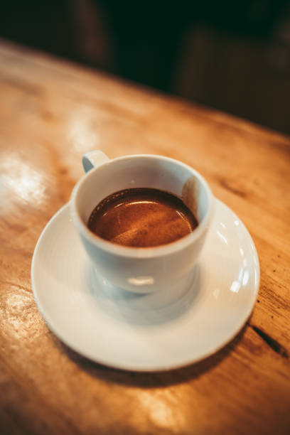 istock Hot Coffee in the cafe Coffee cup in the cafe bar 1166137631