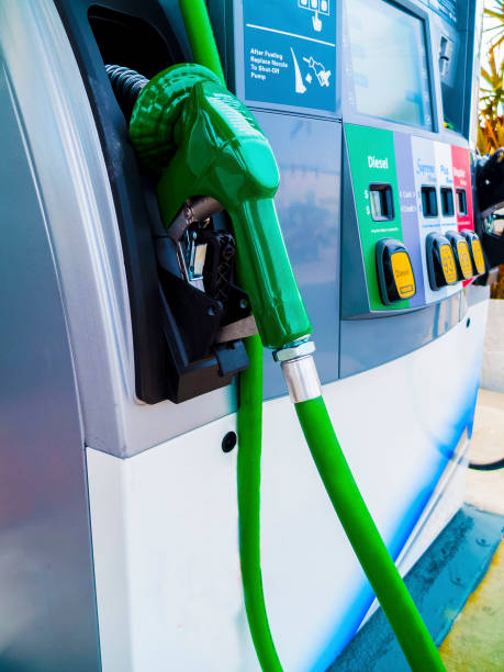 Gas Station Pump Green Handle