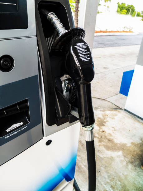 istock Gas Station Pump Black Handle 1166144118