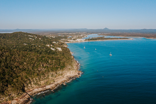 Amazing view looking back to Noosa Heads, Australia