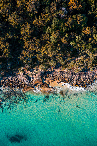 The incredible colours of Noosa National Park as seen from above