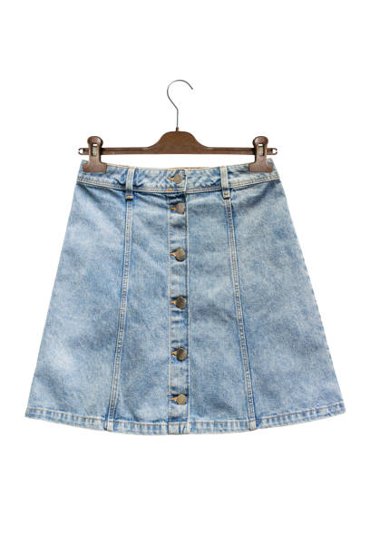 Denim skirt on hanger