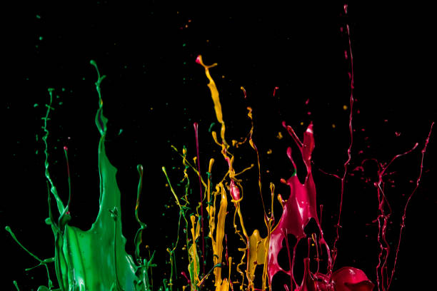 istock abstract color splash on black background 1166152320