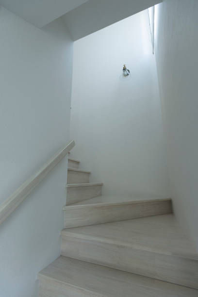 istock Staircase in modern house, staircase in modern building. 1166153969