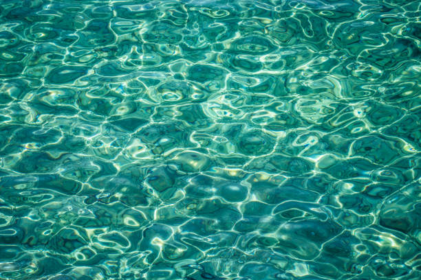 istock Turquoise sea surface with transparent shallow water 1166155292