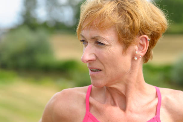istock Worried thoughtful woman looking to the side 1166157464