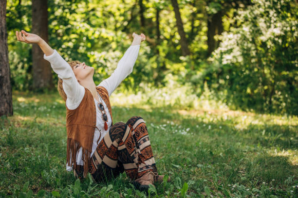 istock Woman enjoying in nature 1166157469