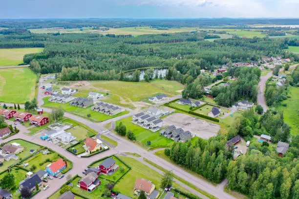 A small community of villas surrounded by green forest and wide meadows in the country of Sweden. The place is Stodene and is located 10 kilometers north of the city of Karlstad, Sweden.