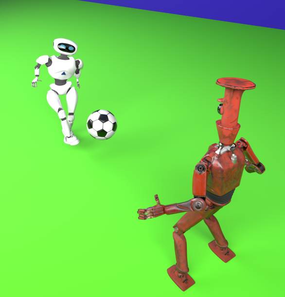 istock two robot plays in football 1166161327