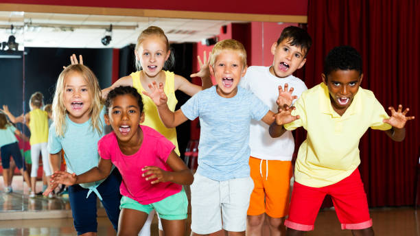 istock Children having fun in choreography class 1166161369