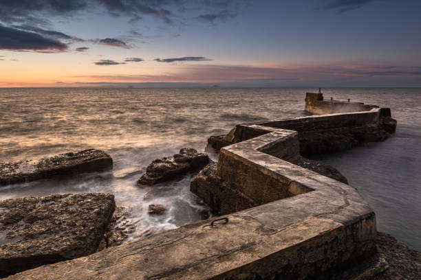 The Peninsula of Howth Head, Dublin, Seashore of  cliffs, bays and rocks landscape, dangerouse cliffs, spectacular views in Ireland , Ireland