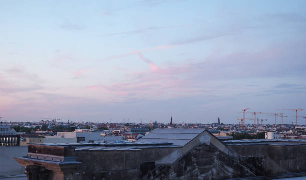 istock Aerial view of Berlin at night 1166165899