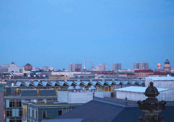 istock Aerial view of Berlin at night 1166165972