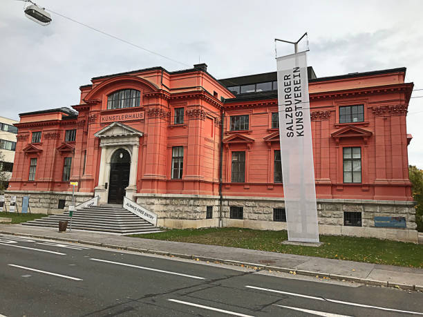 salzburger kunstverein em salzburg, austria. - kunstverein - fotografias e filmes do acervo