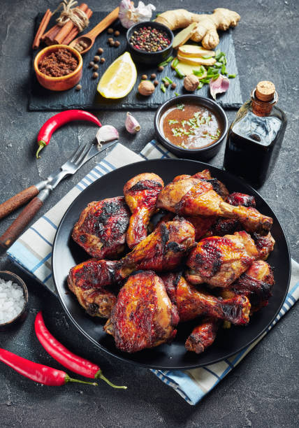 istock Spicy Grilled Jerk Chicken on a plate 1166171054