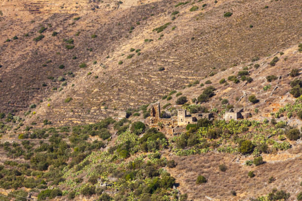 istock Stone old tower house on Mani, Greece. 1166171436