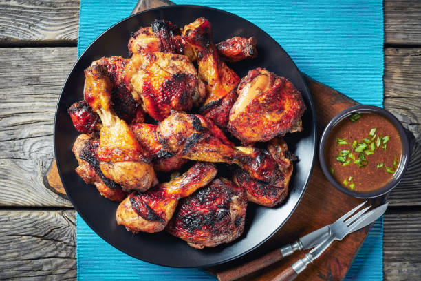 istock Spicy Grilled Jerk Chicken on a plate 1166171558