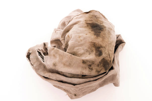 istock Dirty rag isolated on white background 1166172951