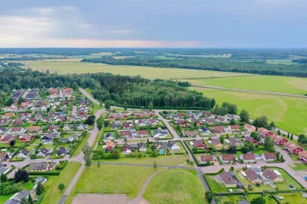 A small community of villas surrounded by green forest and wide meadows in the country of Sweden. The place is Stodene and is located 10 kilometers north of the city of Karlstad, Sweden.