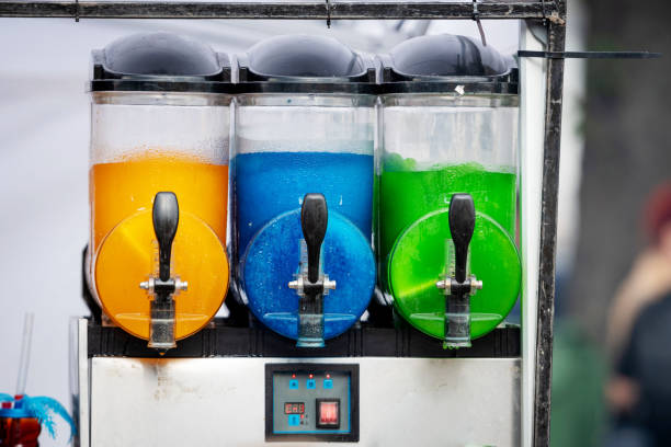 istock Slush ice Granita making machine in a fast food store 1166174183