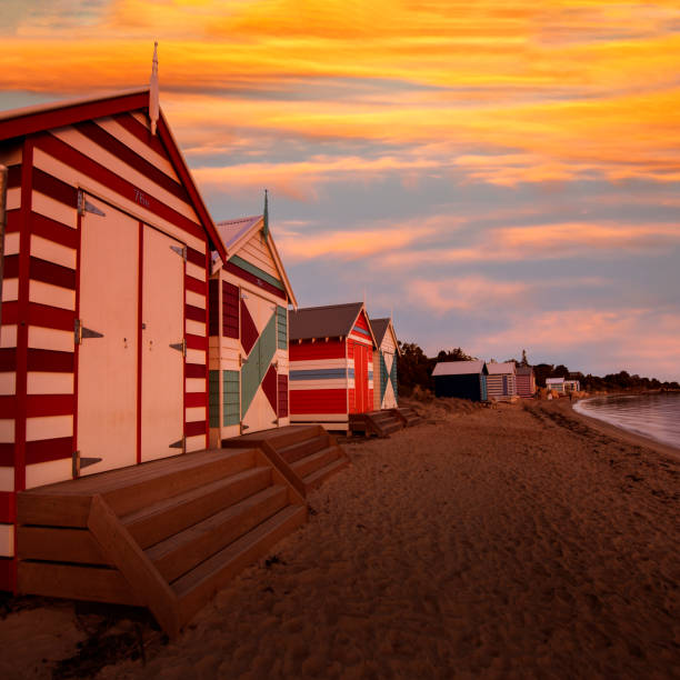 istock Sunset at Brighton Beach, Melbourne, Victoria, Australia 1166174417