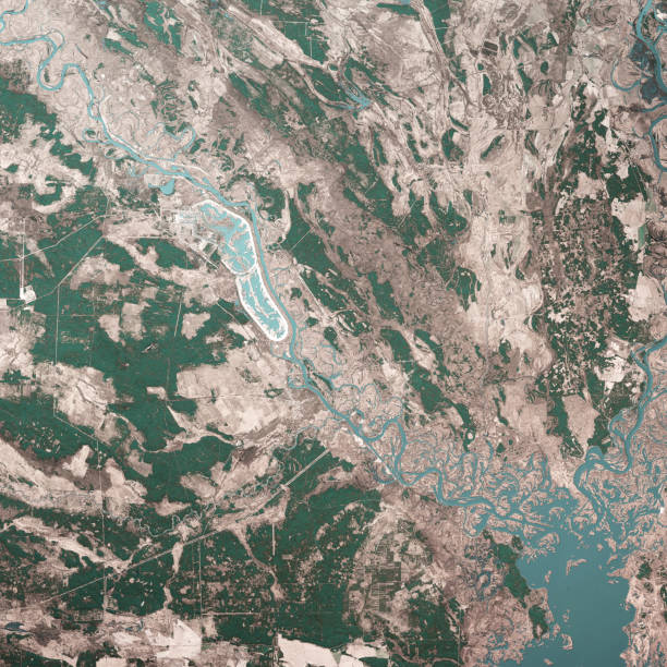 istock Chernobyl Pripyat River Ukraine 3D Render Aerial Top View Apr 2019 1166181272