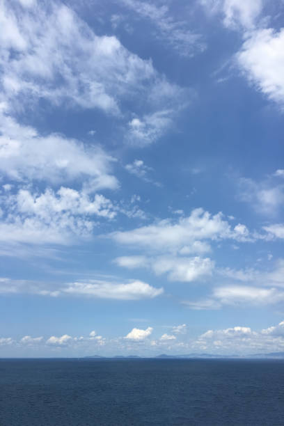 istock Peaceful blue sky and white clouds 1166181360