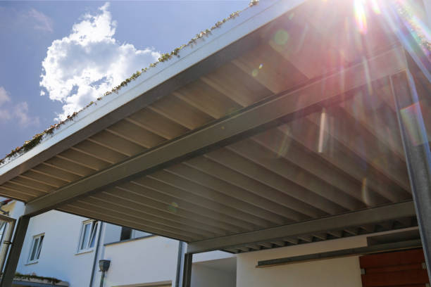 istock High quality aluminium carport 1166183092