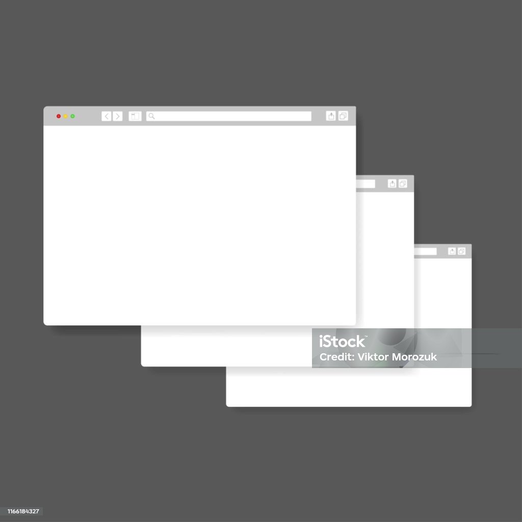 Simple Browser Window Flat Stock Illustration - Download Image Now ...
