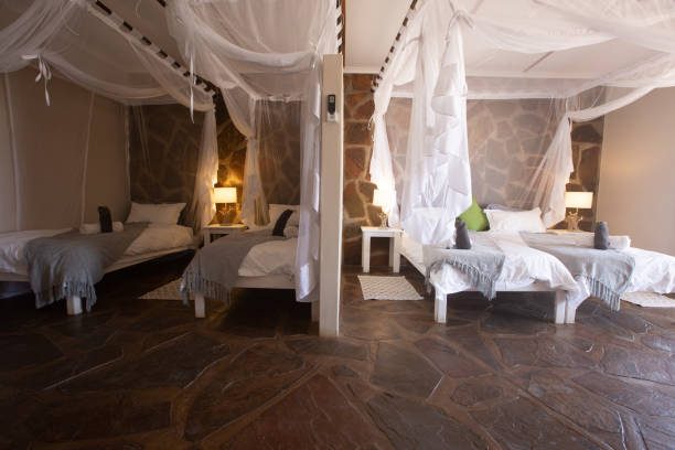 istock Bedroom in a lodge in Namibia 1166186561