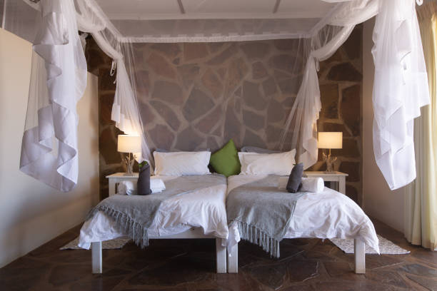 istock Bedroom in a lodge in Namibia 1166186611
