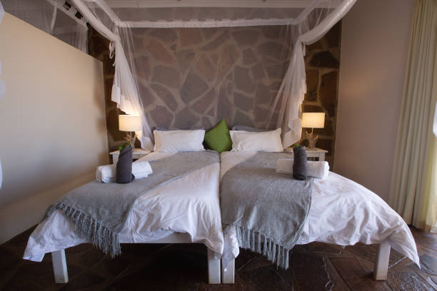 istock Bedroom in a lodge in Namibia 1166187838