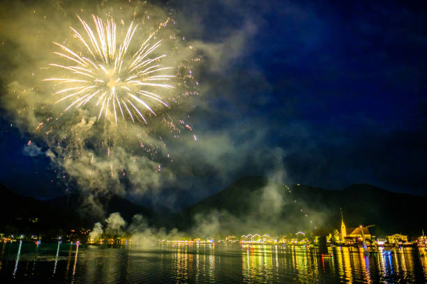 istock fireworks at the tegernsee lake 1166189248