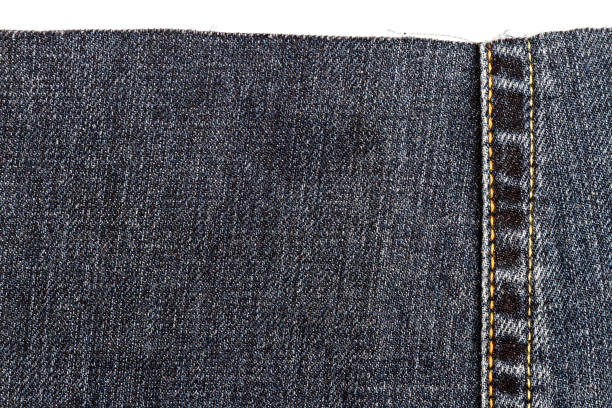 istock Piece of dark jeans fabric 1166189265