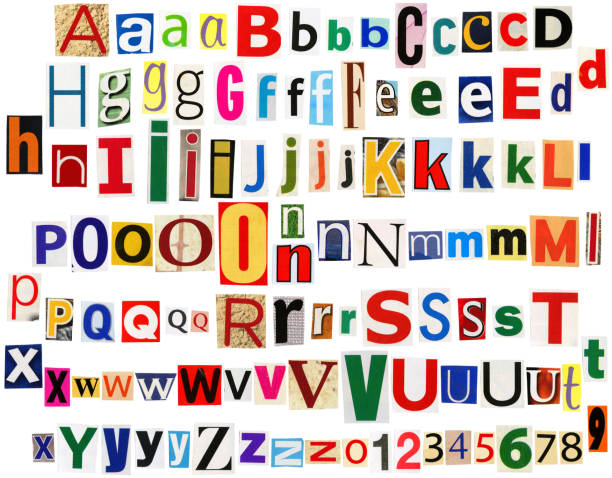 istock Colorful newspaper letters alphabet 1166190151