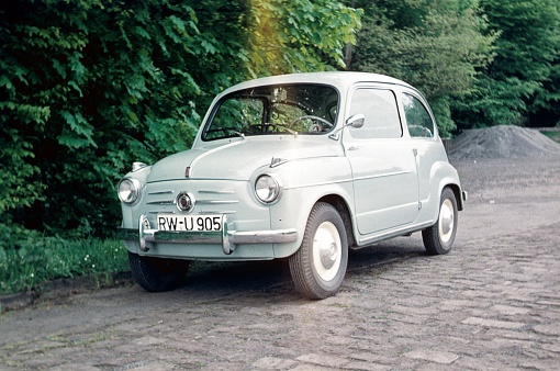 Baden-Württemberg, Germany, 1958. Fiat 600.
