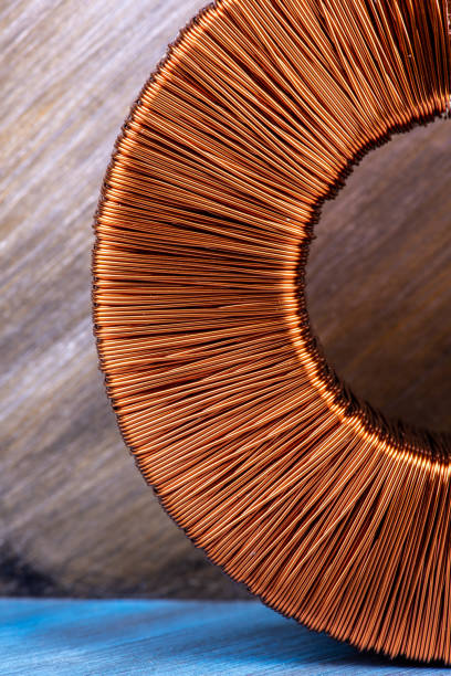 istock Choke coil inductor energy industry concept 1166193216