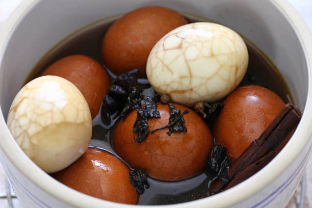 istock homemade tea eggs, Taiwanese food 1166195836