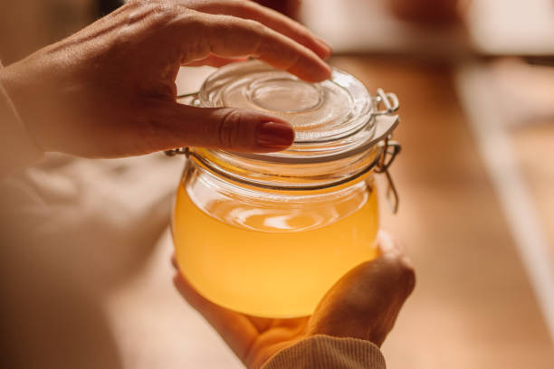 istock Ghee clarified butter in jar 1166196932