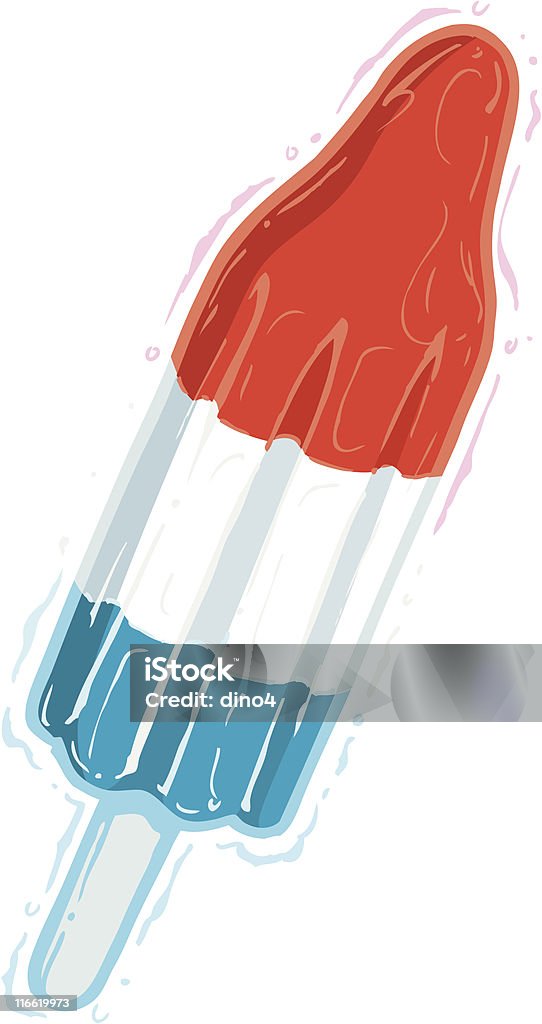 Patriot Pop Sweet, sweet freedom. Red White and Blue Ice Pop stock vector