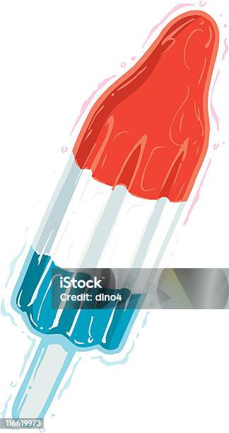 Patriot Pop Stock Illustration - Download Image Now - Red White and Blue Ice Pop, Flavored Ice, Vector
