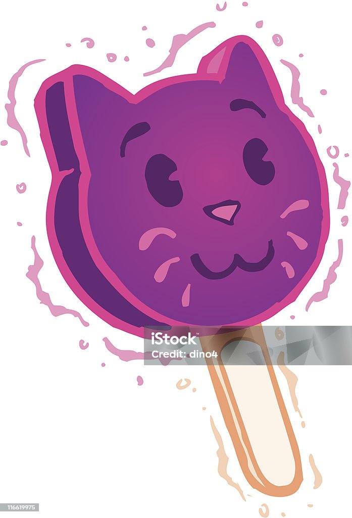 Kitty Pop - clipart vectoriel de Aliment surgelé libre de droits