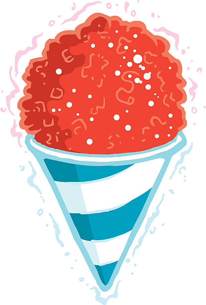 Snow Kone a cold, sweet snow kone. snow cone stock illustrations