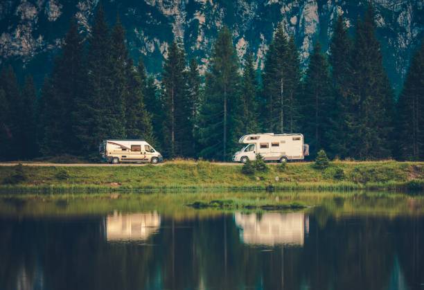 istock Camper Vans and the Lake 1166203105