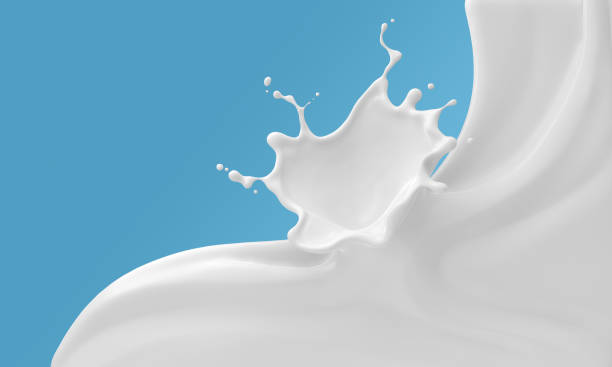 Milk Ripple Splash Background Stock Photo - Download Image Now - Milk,  Splashing, Cream - Dairy Product - iStock