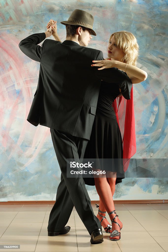Dança casal - Foto de stock de Adulto royalty-free